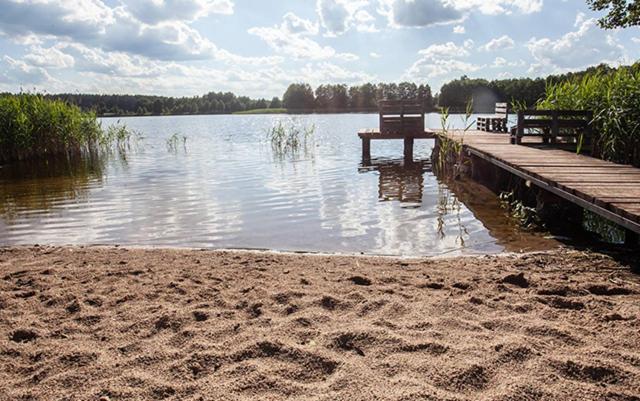 Domwigierski Pl -Jeziorki -Gr- Comfort-Ferienhaus-Polen - Wlasna Linia Brzegowa I Sauna Wysoki Most  Exteriér fotografie