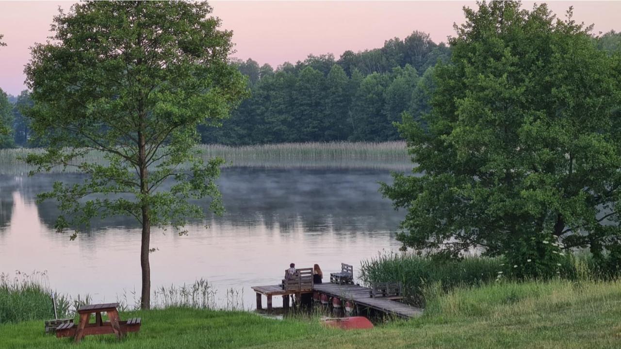 Domwigierski Pl -Jeziorki -Gr- Comfort-Ferienhaus-Polen - Wlasna Linia Brzegowa I Sauna Wysoki Most  Exteriér fotografie