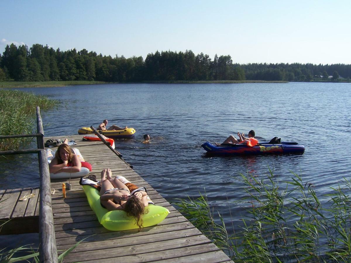 Domwigierski Pl -Jeziorki -Gr- Comfort-Ferienhaus-Polen - Wlasna Linia Brzegowa I Sauna Wysoki Most  Exteriér fotografie